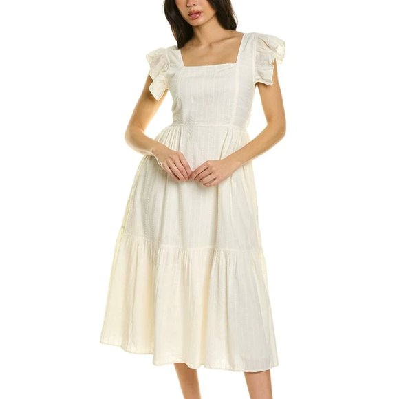 Madewell Dresses & Skirts - Madewell Megan Midi Tie Back Dress Size M NWT